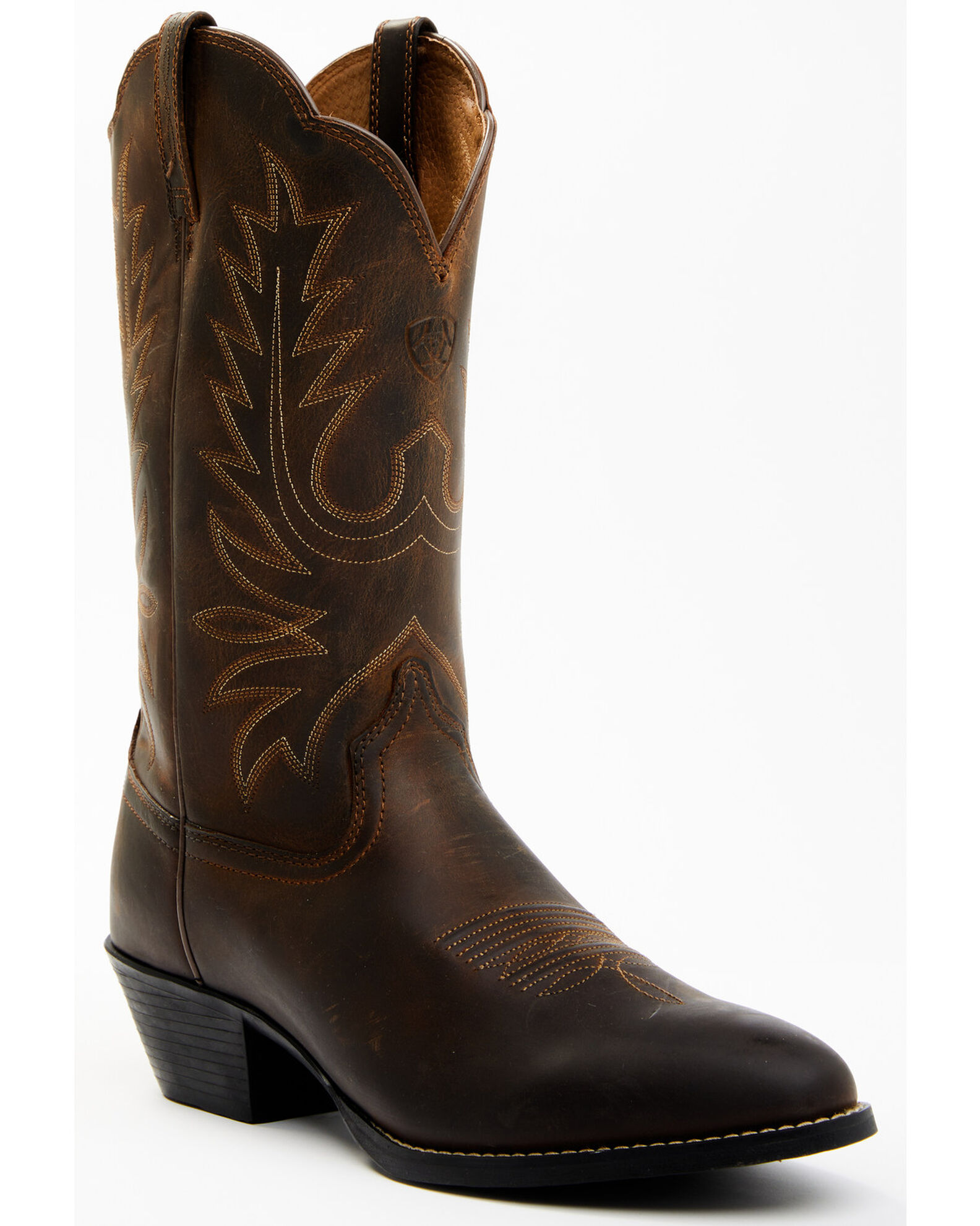 Ariat Women s R Toe Heritage Western Boots Distressed Brown 9.5