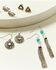 Shyanne Women's Shimmer Concho Feather Earring 6-Piece Set, Silver, hi-res