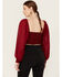 Image #4 - Flying Tomato Women's Crochet Front Long Sleeve Top, , hi-res