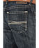 Image #4 - Ariat Men's Boot Barn Exclusive Bart Keith Dark Wash Relaxed Bootcut Denim Jeans, Dark Wash, hi-res