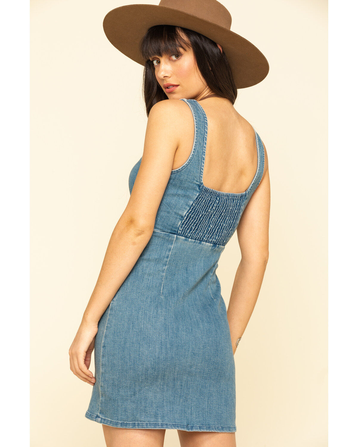 show me your mumu denim dress