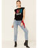 Shyanne Women's Fringe With Benefits Graphic Muscle Tee , , hi-res