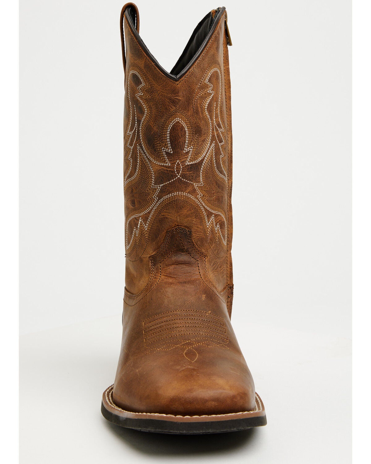 Image #4 - Cody James Men's Ace Zip Performance Western Boots - Broad Square Toe, Tan, hi-res