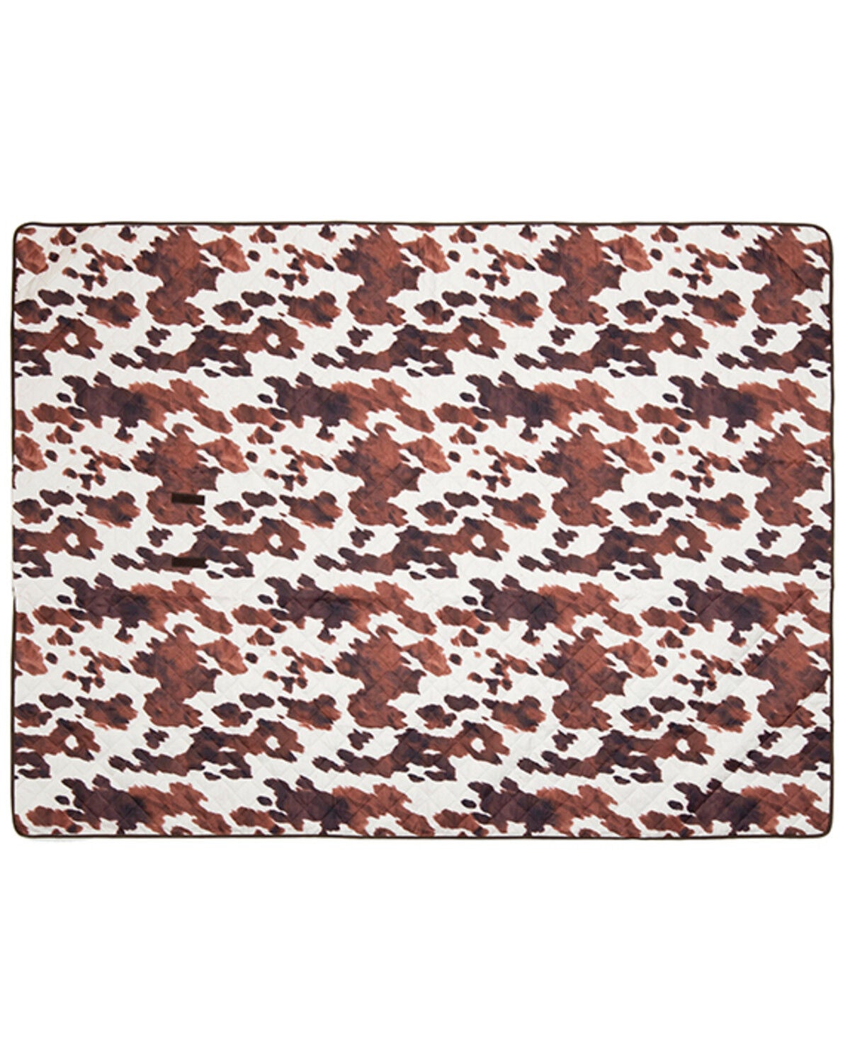 Carstens Home Cow Print Picnic Blanket, Brown, hi-res