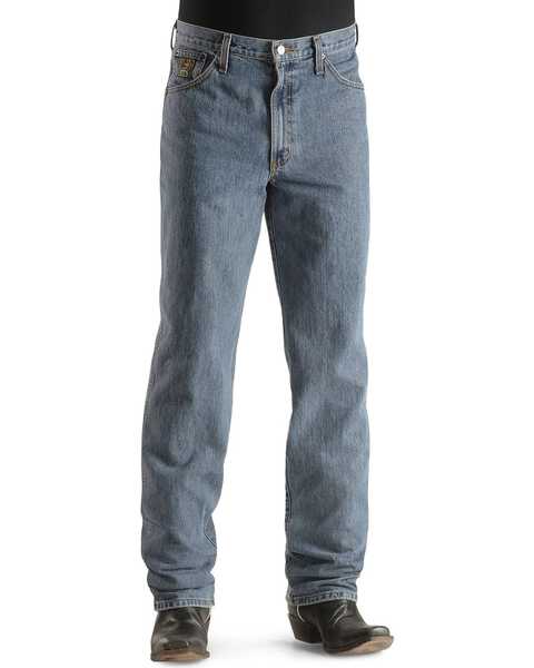 Image #2 - Cinch Men's Green Label Original Fit Stonewash Jeans, Midstone, hi-res
