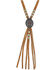 Montana Silversmiths Women's Minimal Gem Corded Leather Necklace, Silver, hi-res