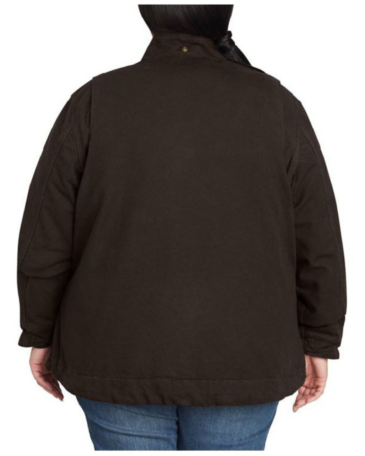 Image #2 - Carhartt Women's Dark Brown Full Swing Caldwell Duck Jacket - Plus, , hi-res