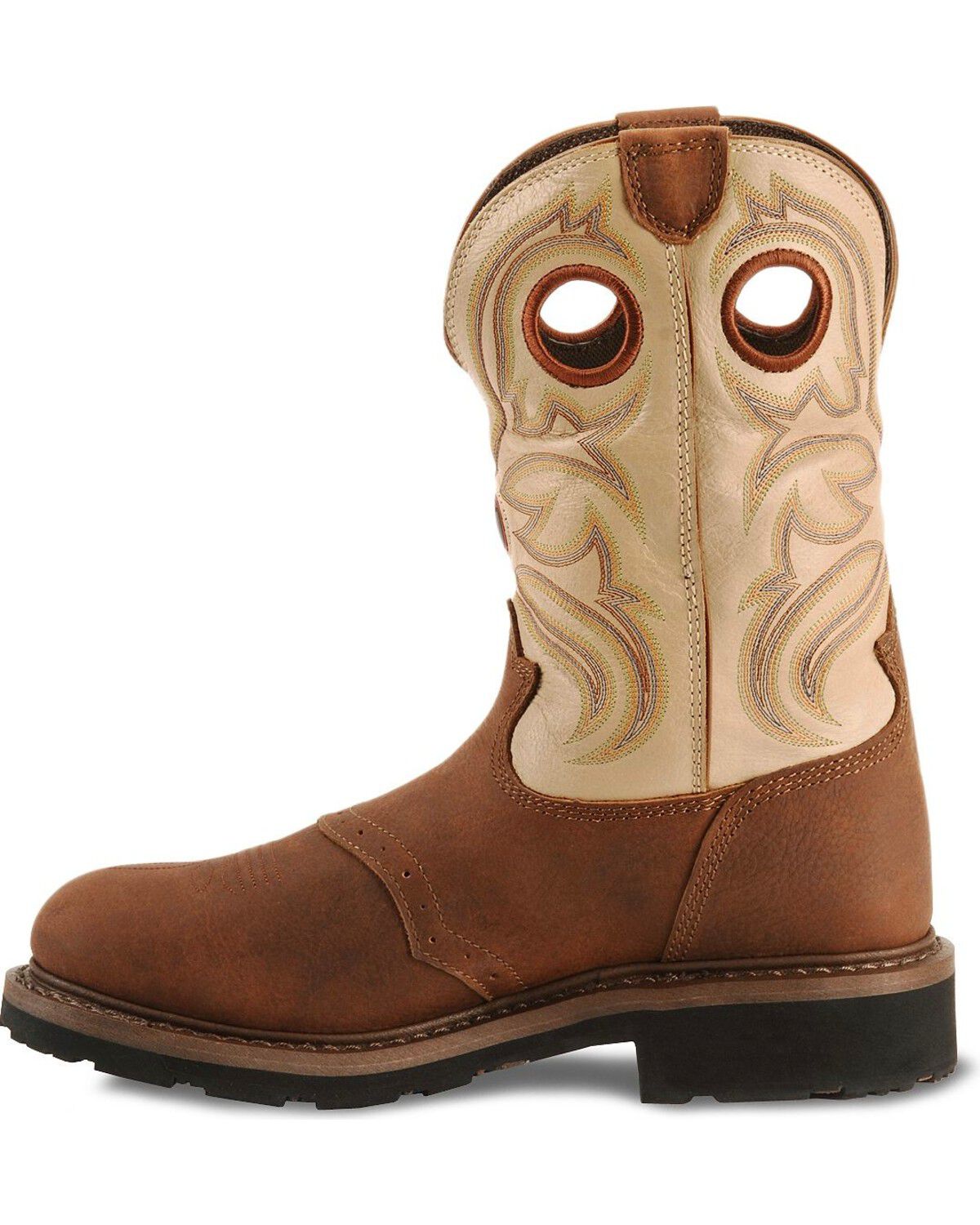 Image #3 - Tony Lama 3R Pull-On Waterproof Work Boots - Steel Toe, , hi-res