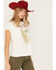 Cleo + Wolf Women's Born Free Graphic Tee, Ivory, hi-res