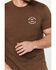 Brixton Men's Oath Logo Short Sleeve Graphic T-Shirt, Brown, hi-res