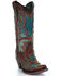 Image #1 - Corral Women's Turquoise Overlay Western Boots - Snip Toe, , hi-res