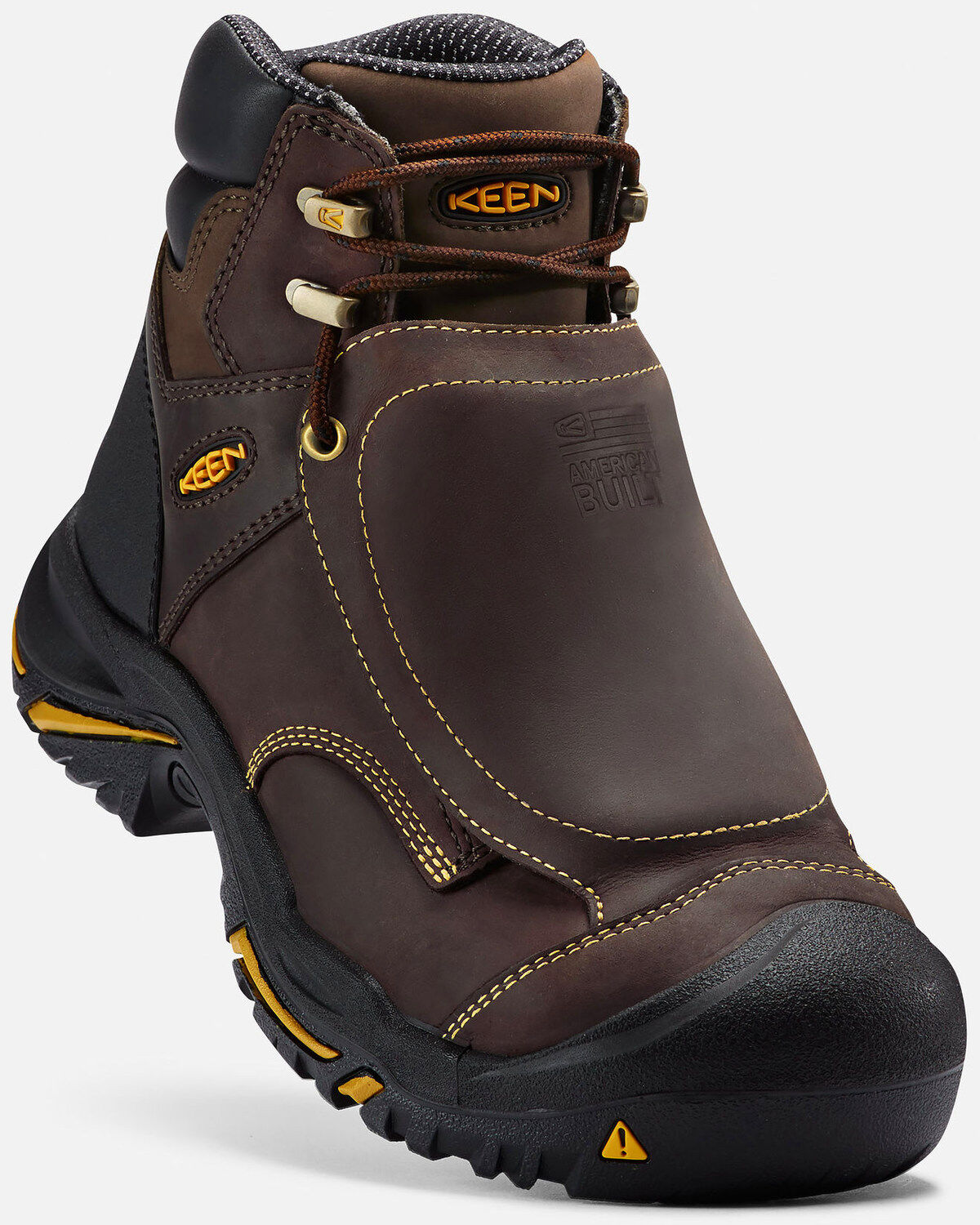 Image #1 - Keen Men's Mt. Vernon Met Guard Work Boots - Steel Toe, Brown, hi-res