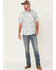 Image #2 - Moonshine Spirit Men's Vineyard Floral Print Short Sleeve Snap Western Shirt, White, hi-res