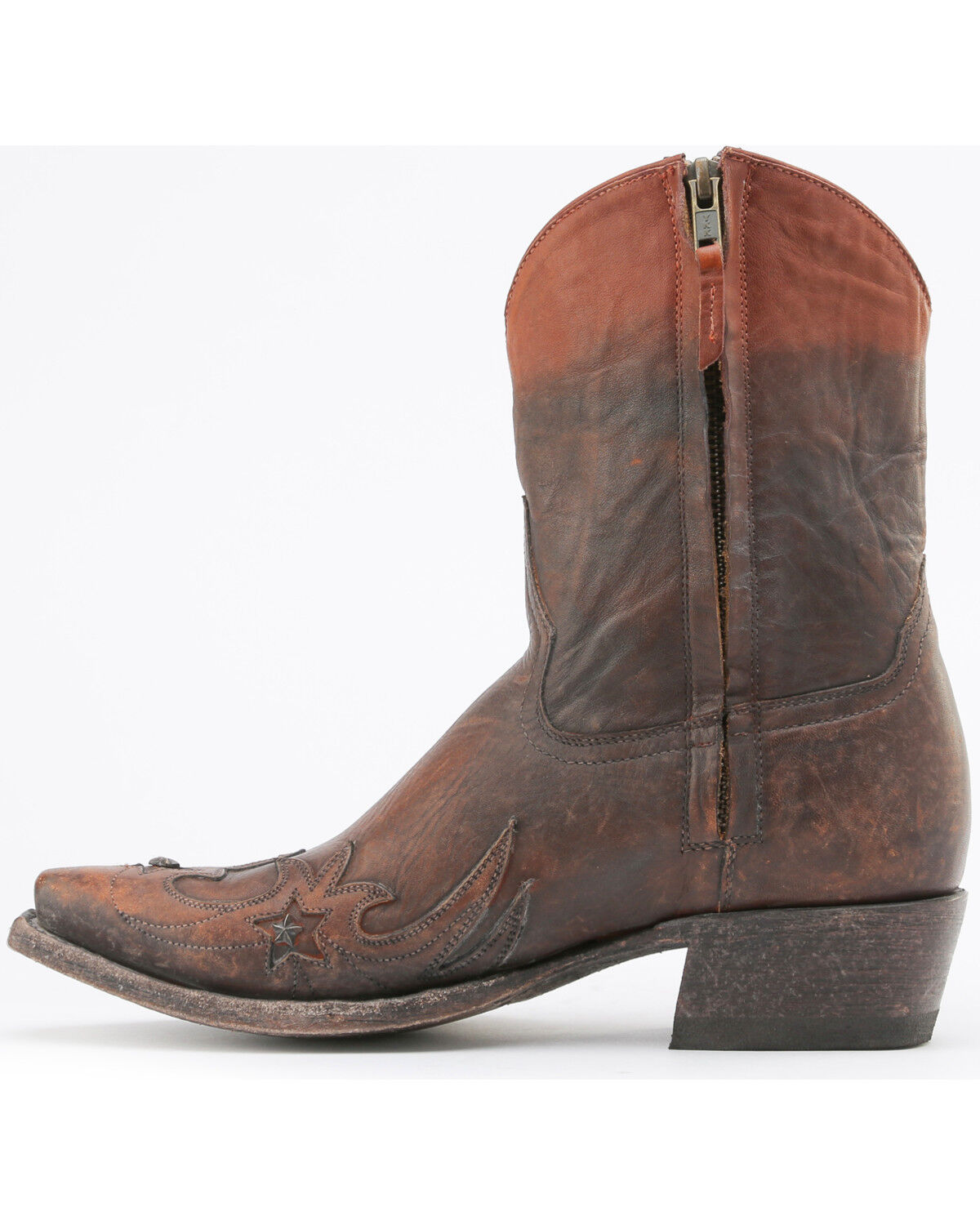 Image #3 - Miss Macie Women's Brown Weatherford Boots - Snip Toe, Brown, hi-res
