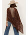 Image #4 - Shyanne Women's Chevron Tassel Chenille Shawl, Medium Brown, hi-res