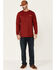 Hawx Men's FR Logo Graphic Long Sleeve Work T-Shirt , Red, hi-res