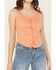 Image #3 - Rock & Roll Denim Women's Embroidered Corset Tank, Orange, hi-res