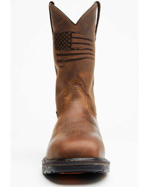 Image #4 - Ariat Men's Liberty 11" WorkHog® Western Work Boots - Broad Square Toe, Distressed Brown, hi-res