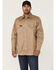 Image #1 - Forge Workwear Men's FR Solid Long Sleeve Snap Work Shirt, Khaki, hi-res