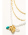 Image #3 - Shyanne Women's Pearl Cluster Charm Layered Necklace, Gold, hi-res