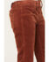Image #2 - Rock & Roll Denim Girls' Corduroy Flare Stretch Jeans, Rust Copper, hi-res