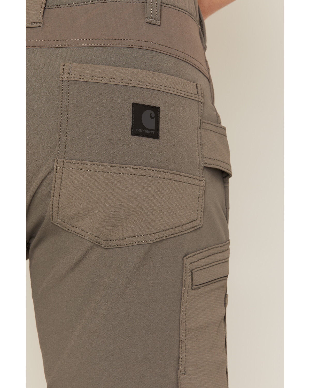 Image #4 - Carhartt Men's Steel Rugged Flex&reg; Mid Rise Relaxed Straight Double Weave Work Pants, Charcoal, hi-res