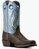 Image #1 - Ariat Girls' Futurity Fort Worth Performance Western Boots - Square Toe, Brown, hi-res