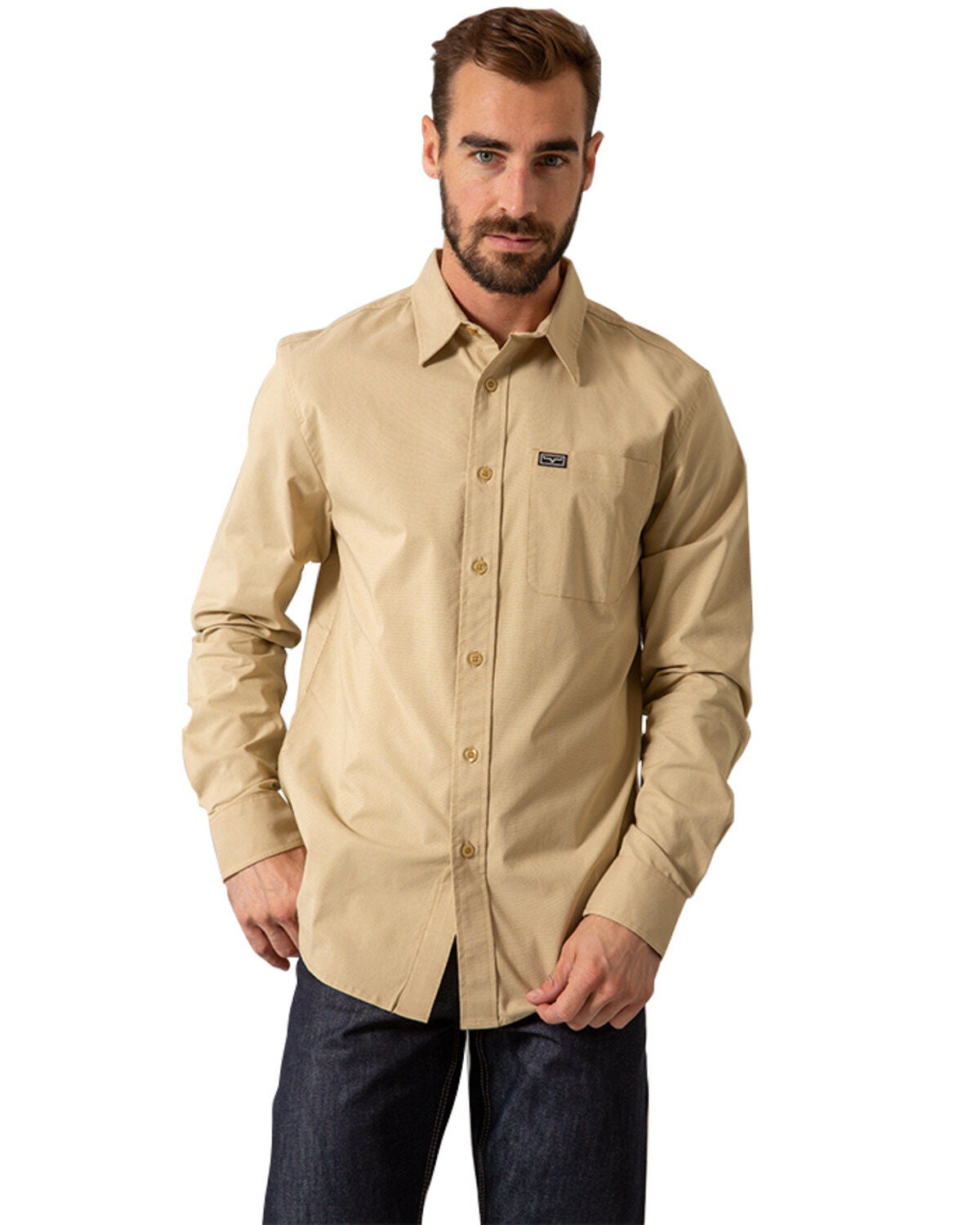 Kimes Ranch Long Sleeved Shirt - Linville (Natural) main image 1