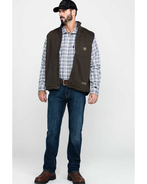 Image #6 - Ariat Men's Wren Rebar Duracanvas Work Vest , Loden, hi-res