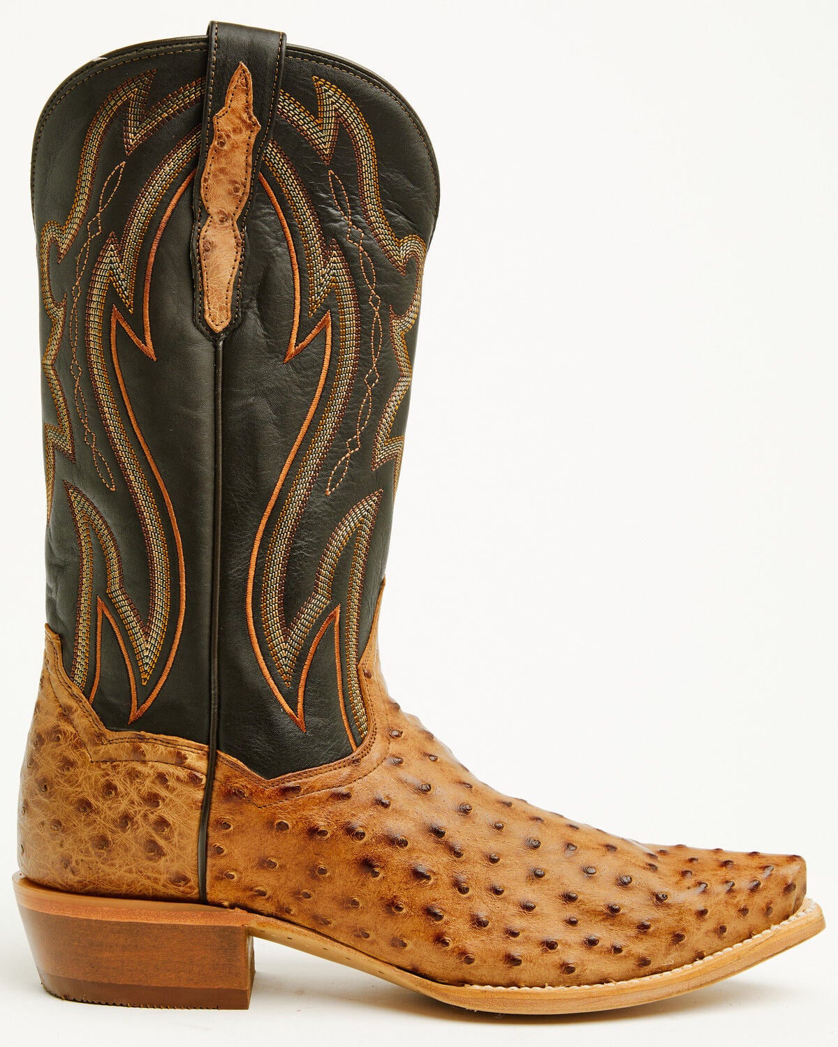 Image #2 - Dan Post Men's Grit Exotic Full Quill Ostrich Tall Western Boots - Snip Toe, Tan, hi-res