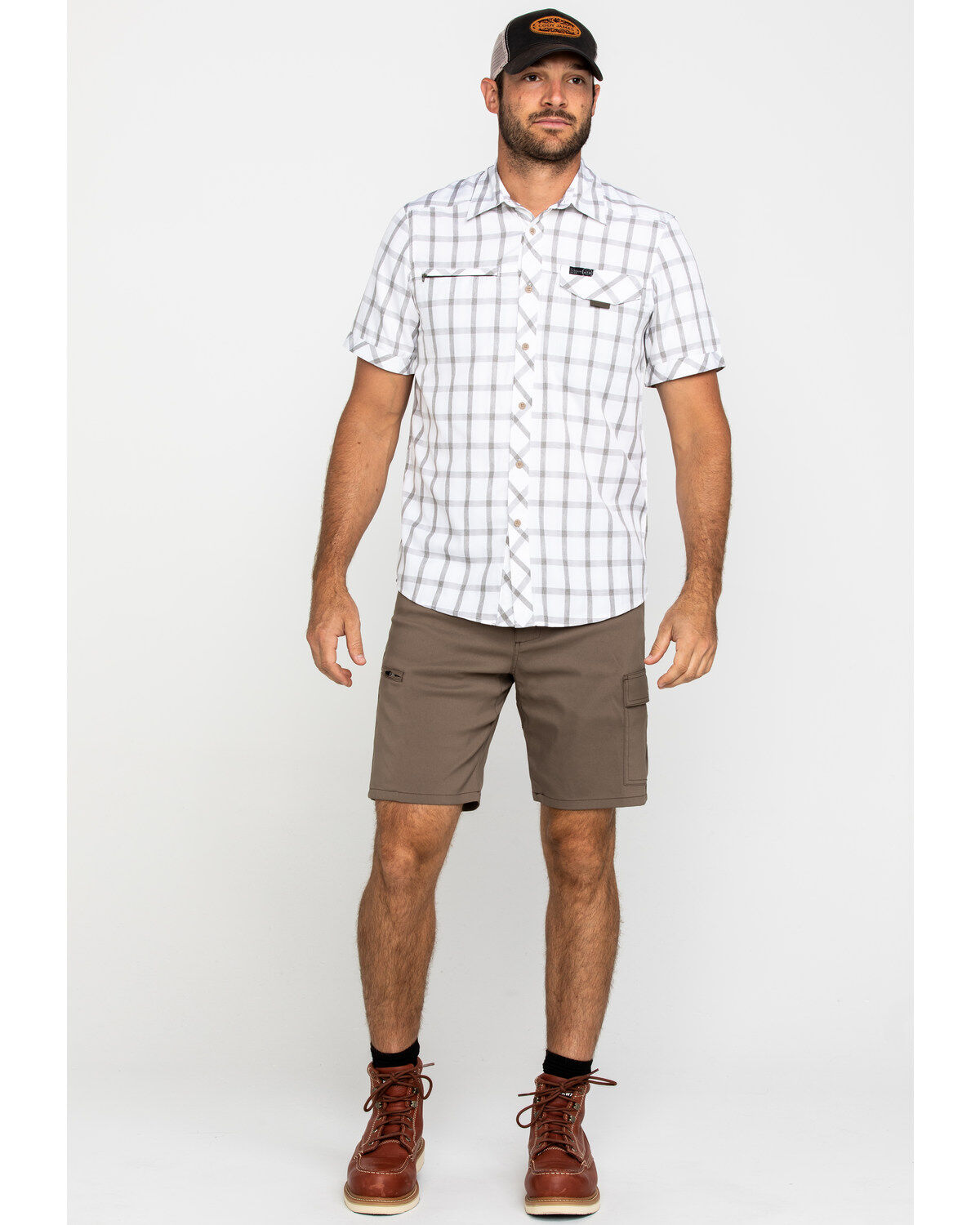 Image #6 - ATG by Wrangler Men's Morel Utility Asymmetric Cargo Shorts - Big, , hi-res