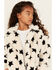 Image #2 - Urban Republic Girls' Star Print Faux Fur Moto Jacket, , hi-res