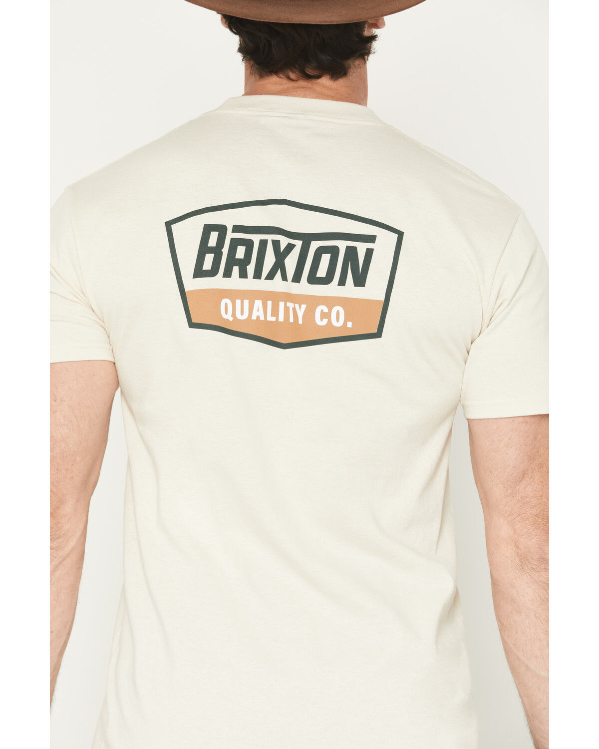 Image #4 - Brixton Men's Regal Logo Short Sleeve Graphic T-Shirt, Sand, hi-res