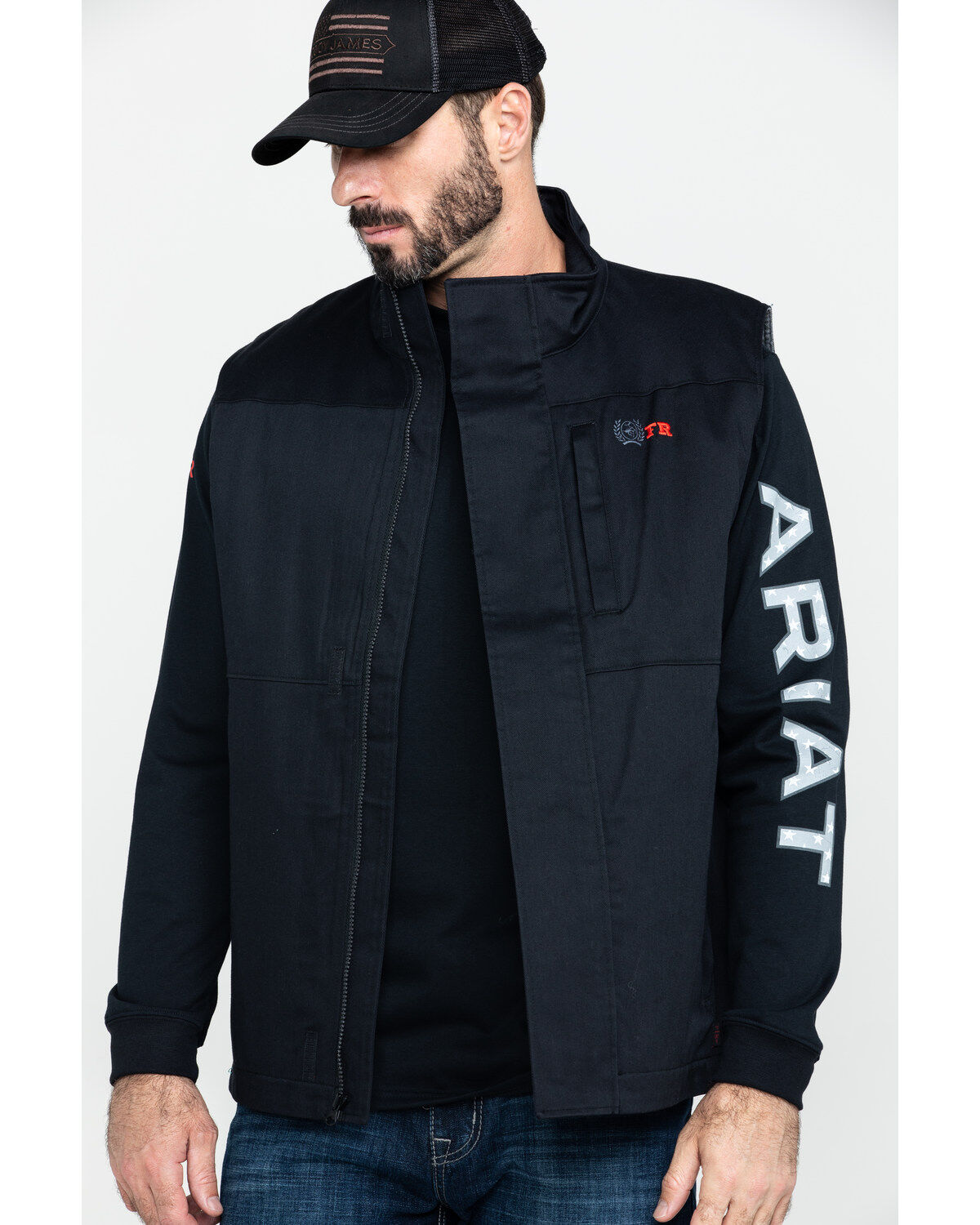 Image #1 - Cinch Men's FR Solid Twill Work Vest , , hi-res