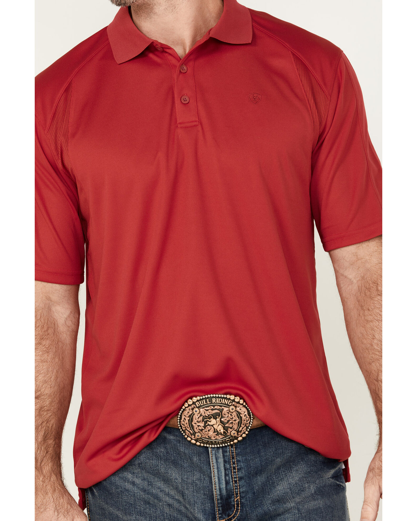 Ariat Men's AC Cerise Short Sleeve Polo Shirt