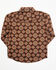 Image #3 - Cody James Toddler Boys' Bite The Bullet Southwestern Print Long Sleeve Western Shirt, Brown, hi-res