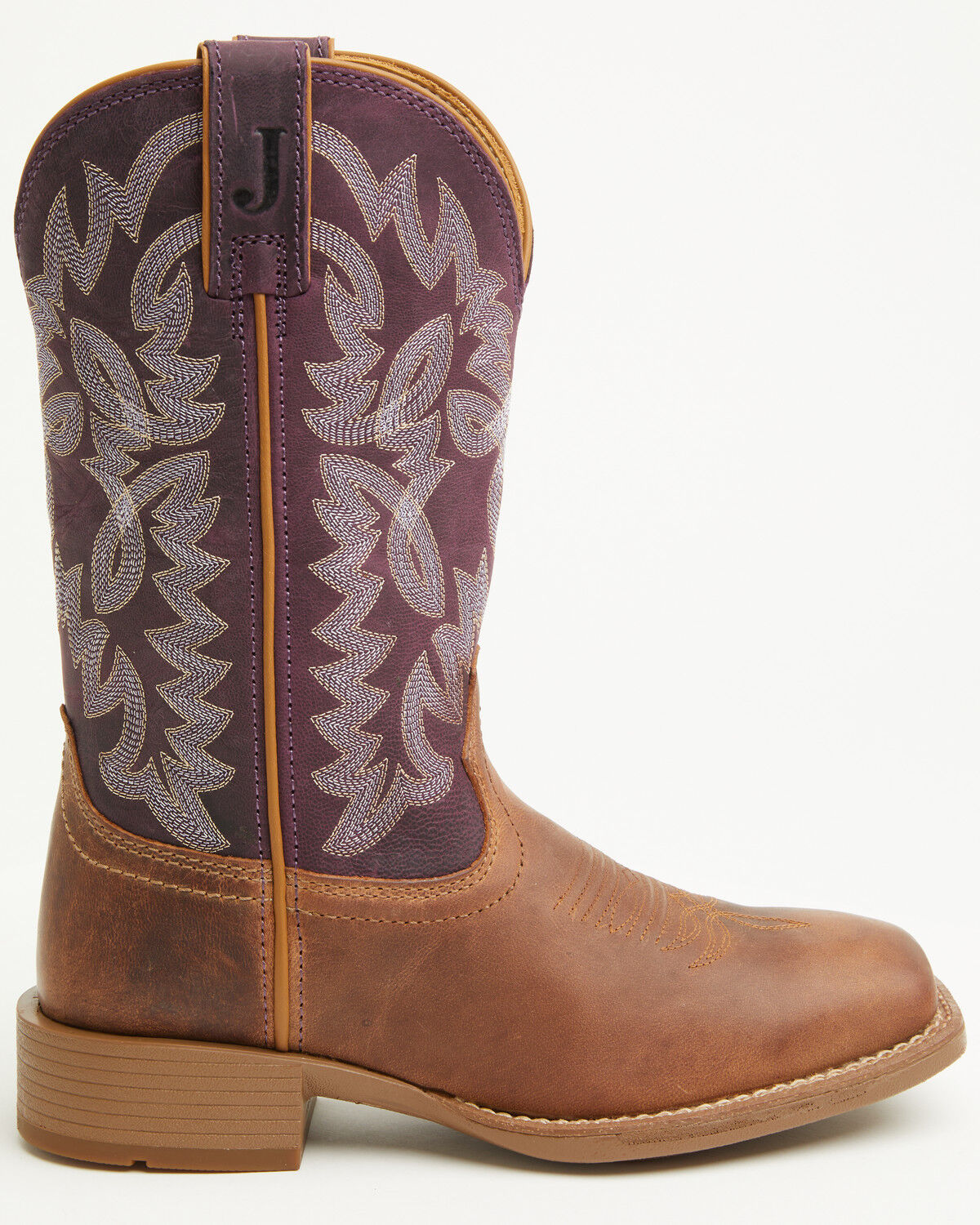 Image #2 - Justin Women's Ashtyn Performance Western Boots - Broad Square Toe, Tan, hi-res