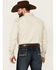 Blue Ranchwear Men's Heavy Twill Long Sleeve Snap Western Shirt , Tan, hi-res