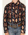 Image #3 - Rock & Roll Denim Boys' Long Sleeve Southwest Snap Shirt, Peach, hi-res