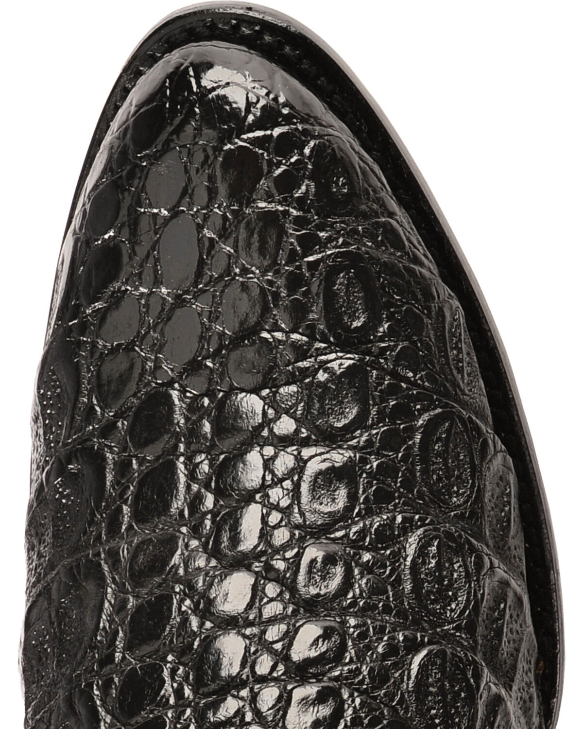 Image #6 - Dan Post Men's Flank Exotic Caiman Western Boots - Round Toe, Black, hi-res
