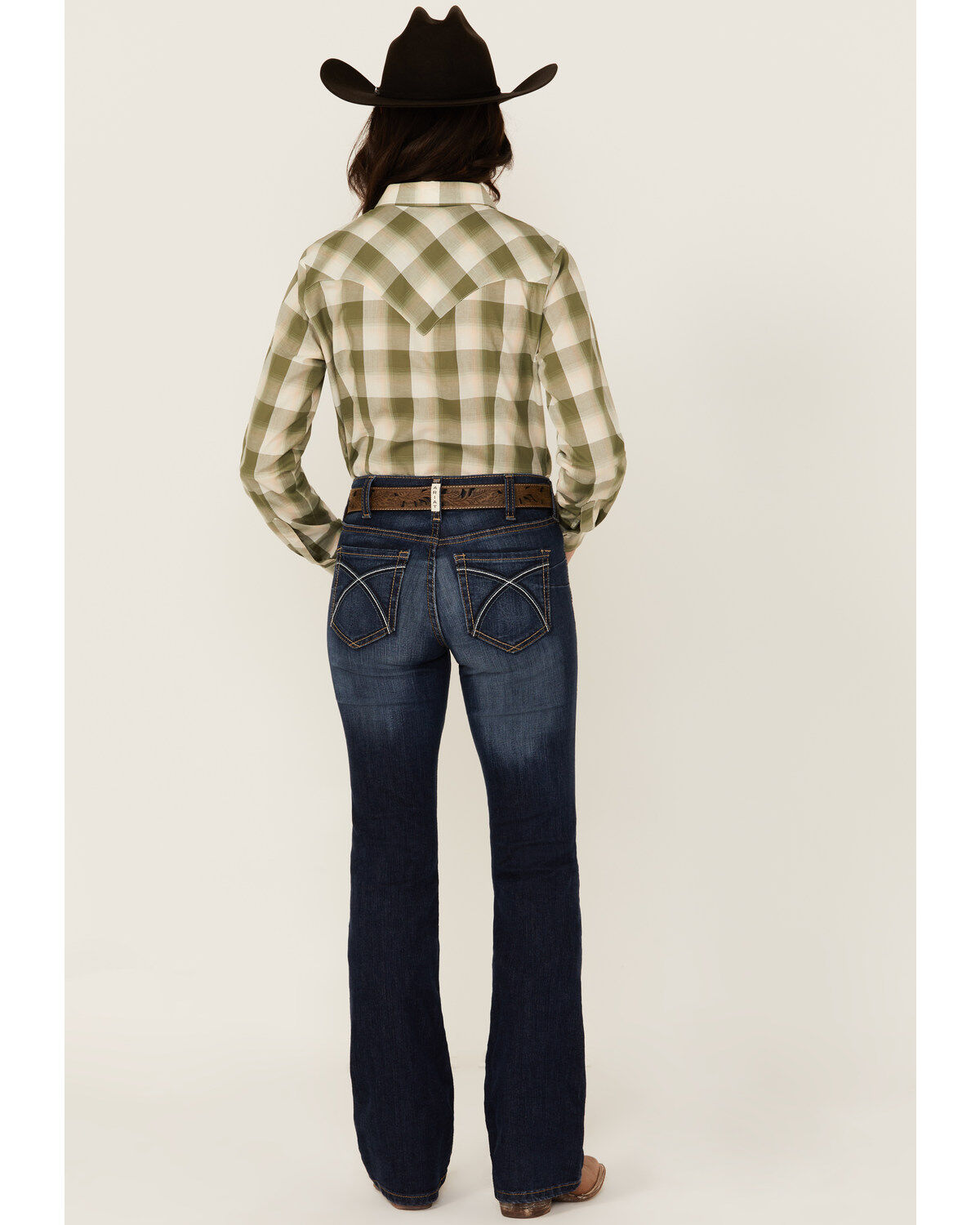 Image #3 - Ariat Women's Perfect Rise Stretch Rosa Bootcut Jeans, Blue, hi-res