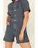 Lee Women's Denim Short Unionall Romper, Blue, hi-res