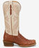 Image #2 - Tony Lama Women's Ranchero Exotic Ostrich Western Boots - Square Toe, Cognac, hi-res