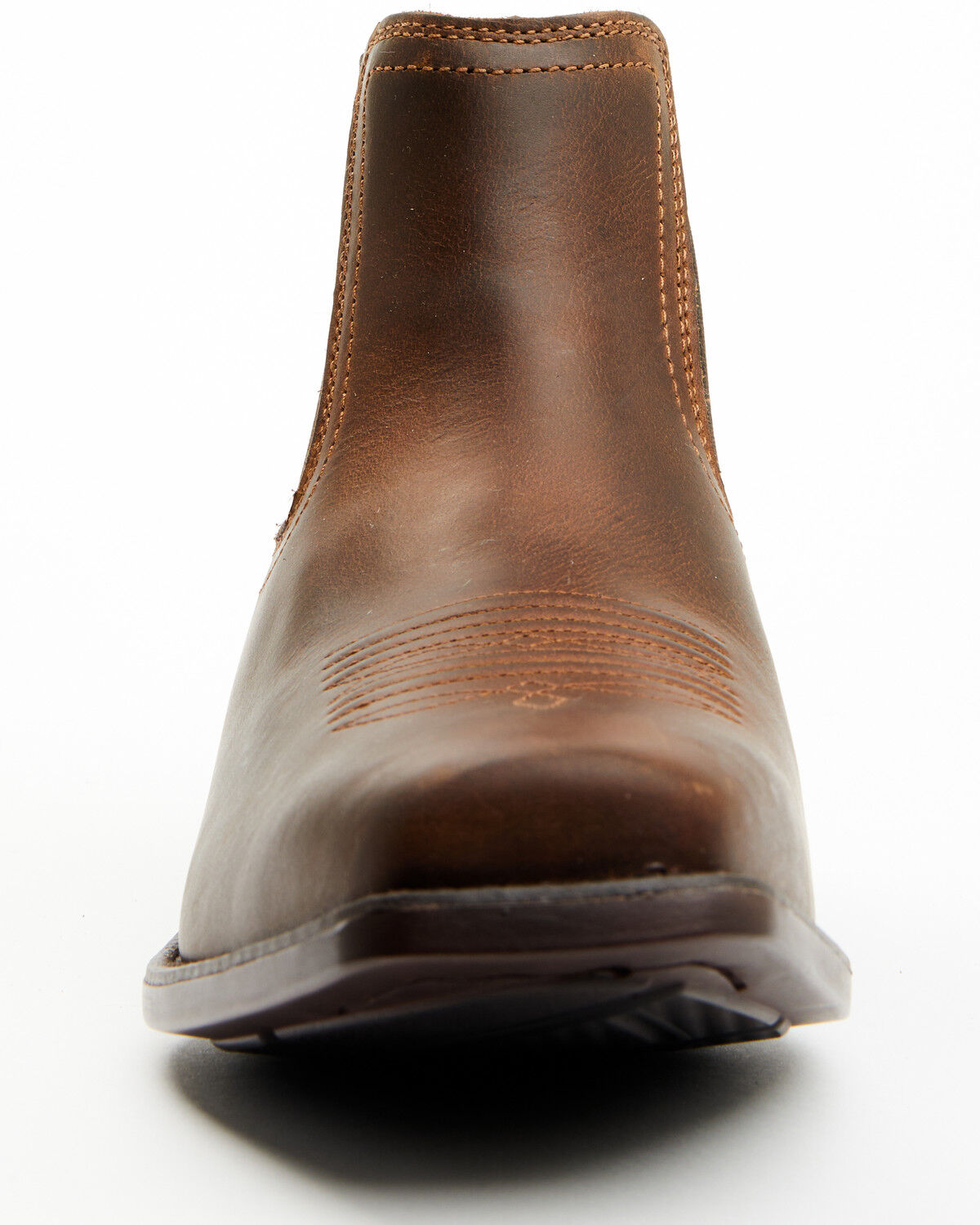 Image #4 - Ariat Men's Booker Ultra Chelsea Boots - Square Toe, Brown, hi-res