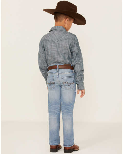 Cody James Boys' Flint Light Wash Stretch Slim Straight Jeans - Sizes 4-8, Blue, hi-res