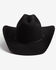 Image #3 - Larry Mahan Telluride 6X Felt Cowboy Hat, Black, hi-res