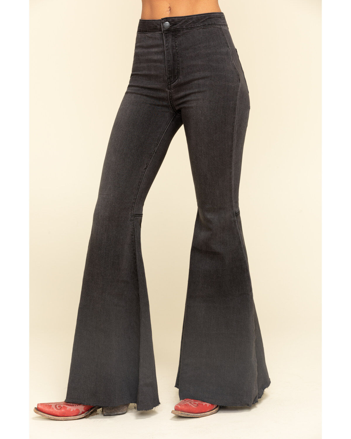 flare jeans black