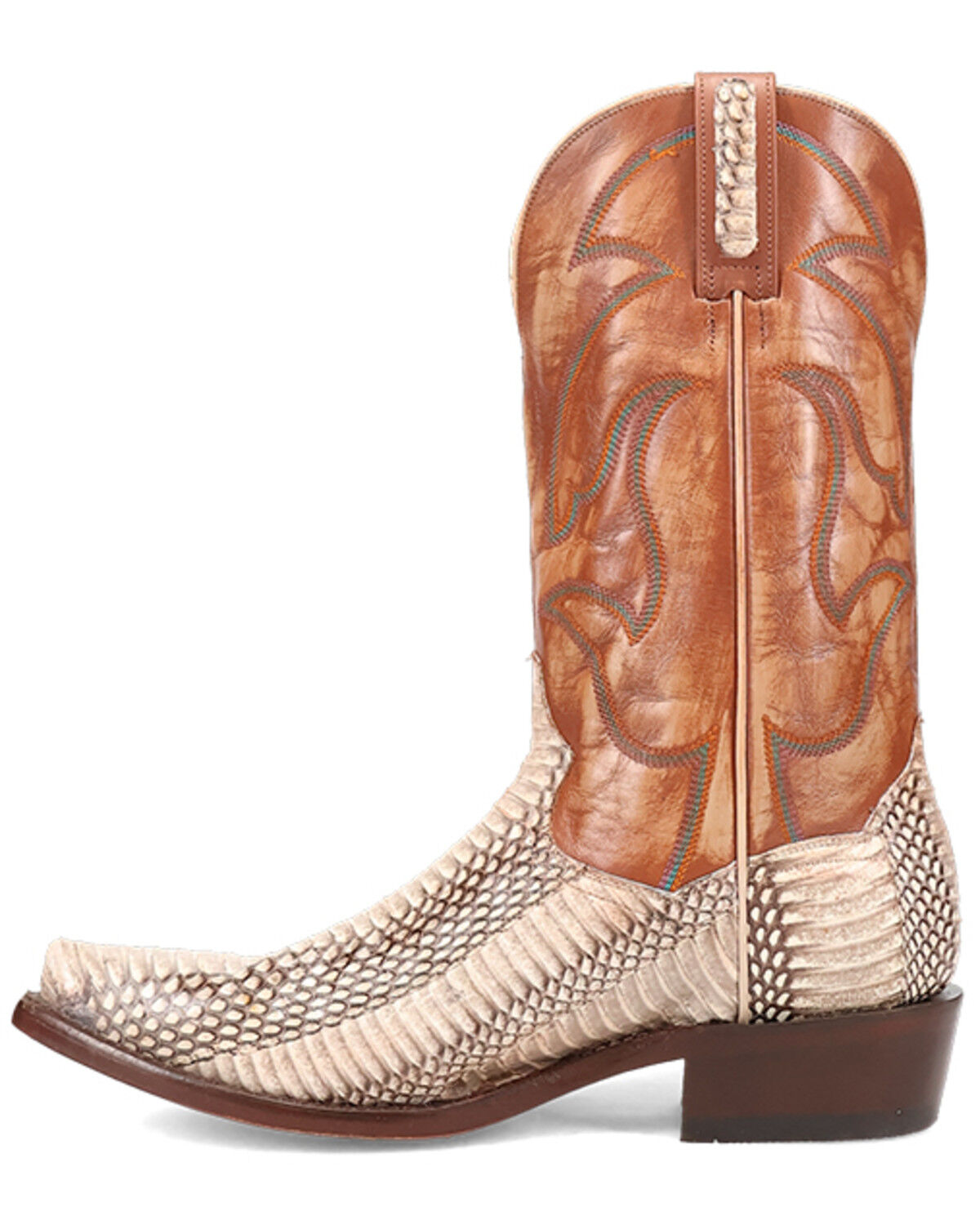 Image #3 - Dan Post Men's Exotic Cobra Western Boots - Snip Toe, Natural, hi-res
