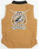 Image #3 - Cowboy Hardware Toddler Boys' Buckaroo Ranch Canvas Vest, Camel, hi-res