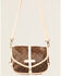 Image #2 - Vintage Boho Women's Fringeless Vachetta Crossbody Bag, Brown, hi-res